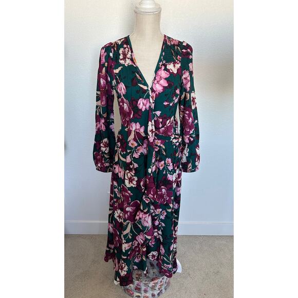 Band of the Free Aimee Floral Wrap Dress - S - Picture 1 of 4